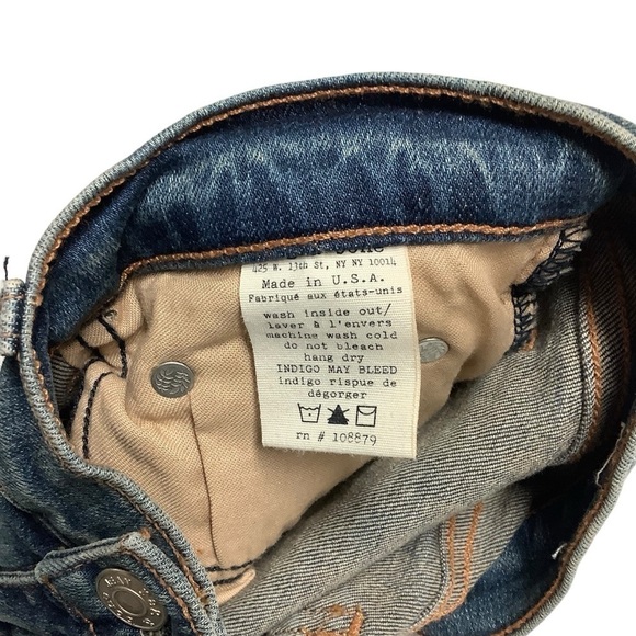 Rag & Bone Skinny Jean Augusta Wash Size 29 Revolve Nordstrom - Picture 7 of 10